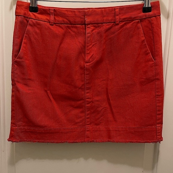 Orange Kaki GAP Mini Skirt - Picture 1 of 9